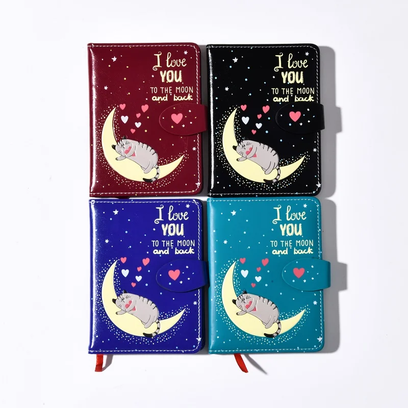 A3 A4 A5 Blank Sublimation School Printable Planner Journal Pu Leather Note Book Cute Stationery magnetic snap notebooks