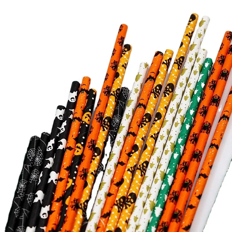 Custom Printed packing rice straws High Quality Colorful Disposable Paper Straw Cheap edible drinking Straws