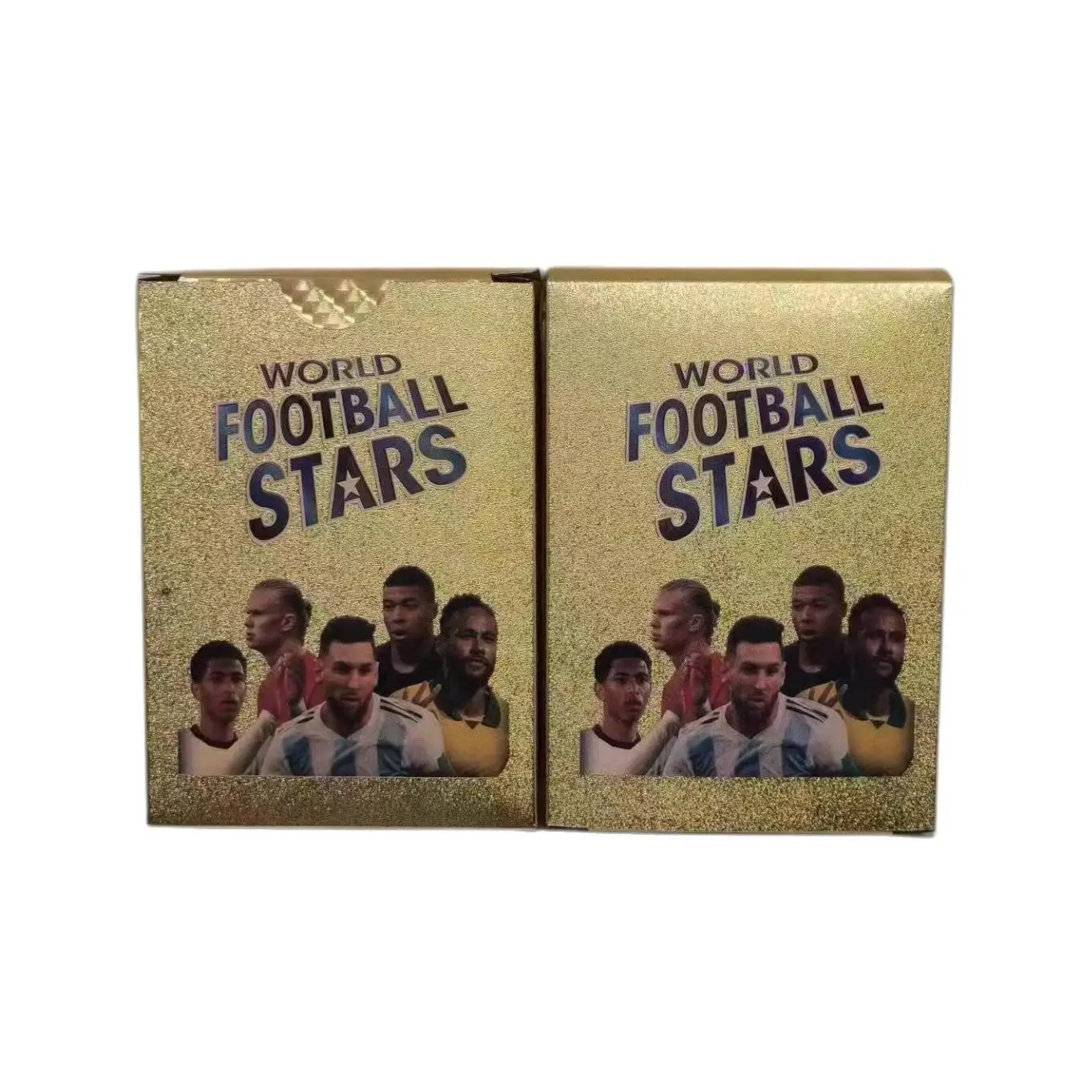 New Arrival Golden English 2022 Qatar World Football Star Collection Card High Quality Playing Cards Gold foil card