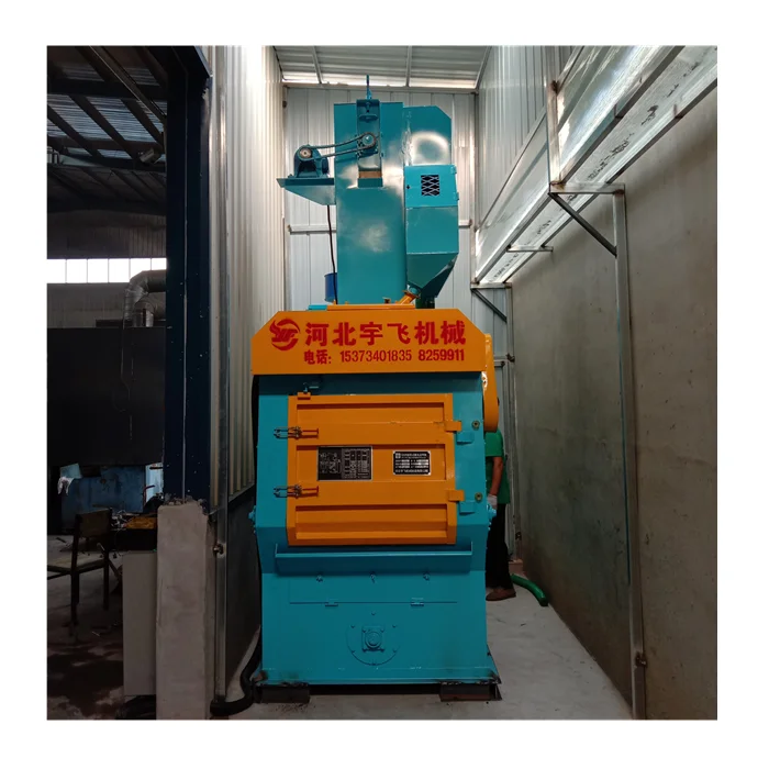 Hot Sale Q326 Tumble Shot Blasting Machine With Rubber Belt