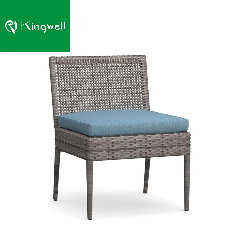 Stacking wicker and rattan furniture china outdoor furniture dining chair with armrest