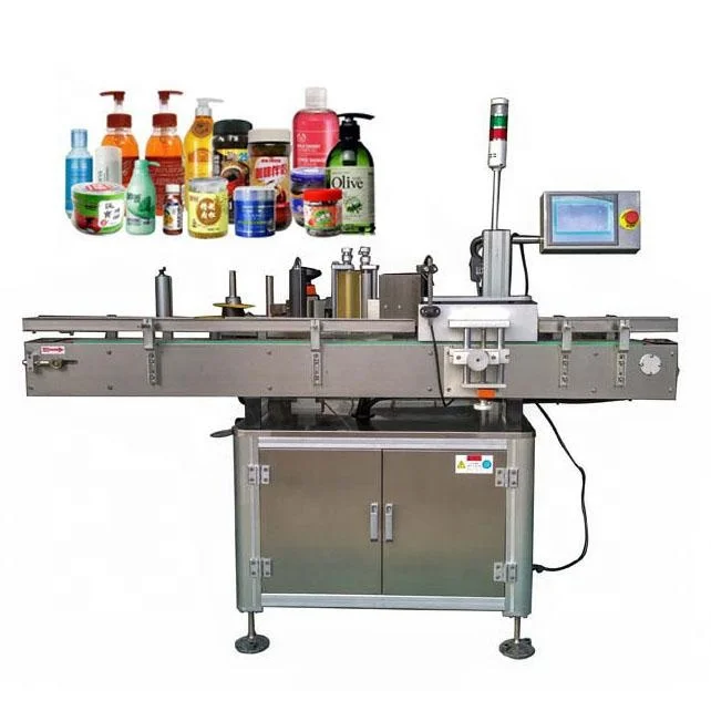 Automatic Linear Type beer Bottle Labeling Machine Stainless Steel Round Bottle Labeling Machine