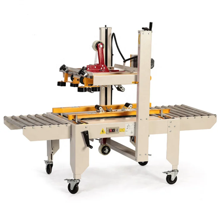 Semi automatic carton box taping sealing machine