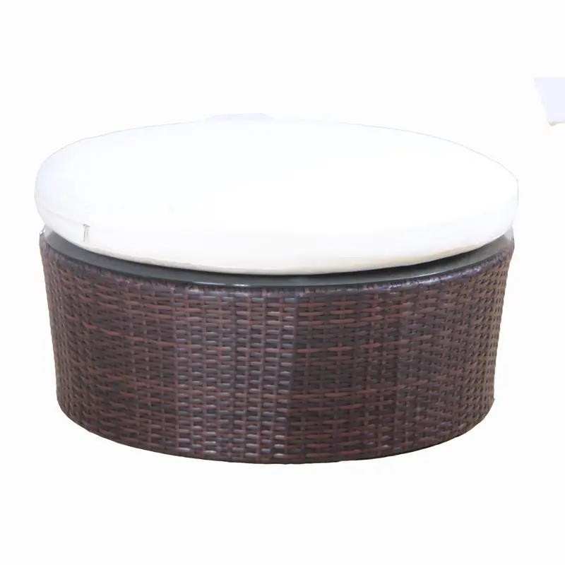 Outdoor sofa bed Circular curved sofa bed Terrace Set Custom sofa with retractable canopy