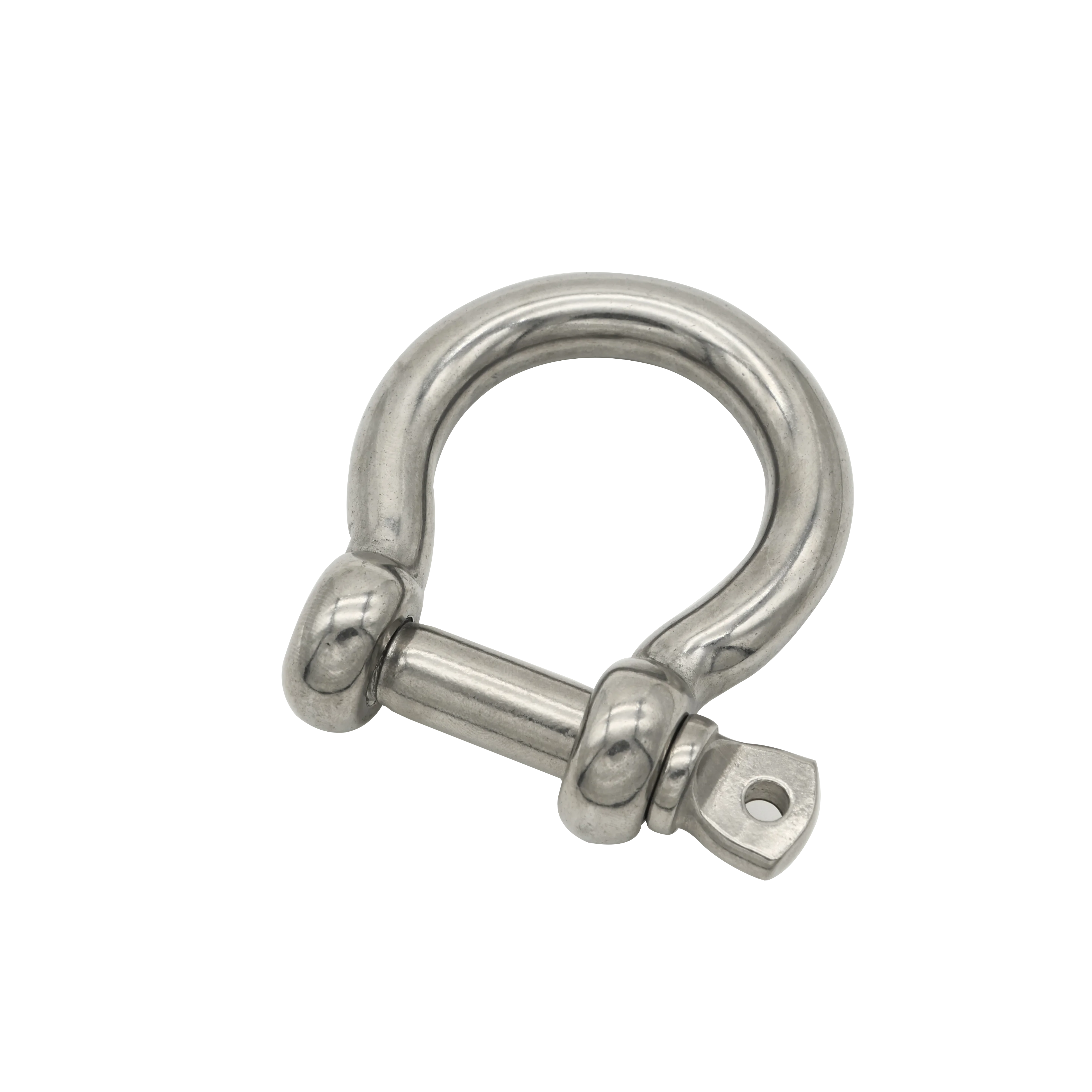 Stainless Steel M6 Screw Shackle 1/4 Inch Chain Shackle Bow Shackle Clevis Heavy Duty Screw Pin Shackle for Anchor, Towing, Off