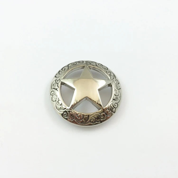 Latest design superior quality pentagram western conchos