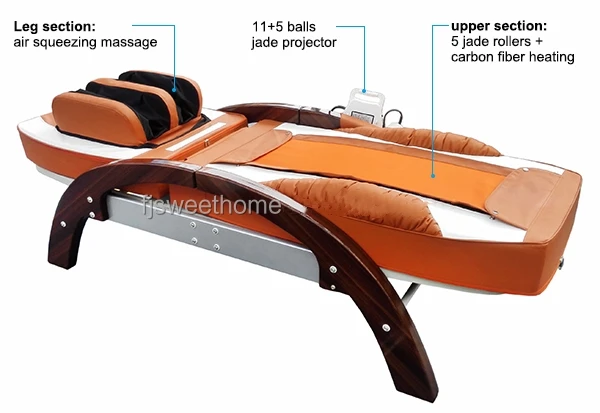 Jade Stone Automatic Electric Thermal  Korea Japan Thai Wholesale Factory OEM Cheap Price Modern Massage Table Beds