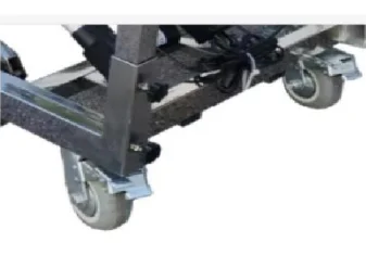Ginee  Medical Electric hydraulic single scissor lift with tray 304 stainless steel corpse trolley for  Funeral use