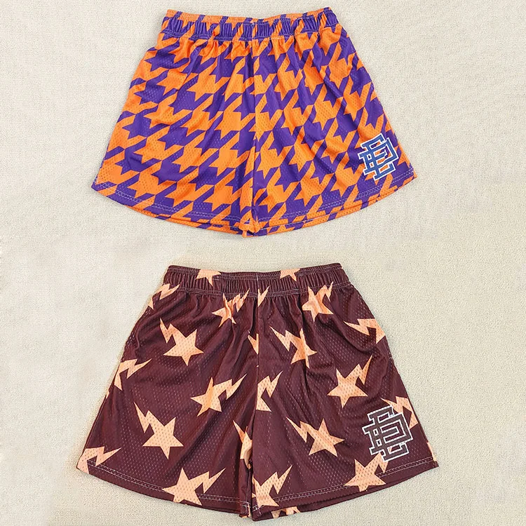 Оптовая продажа спортивные жилетки одежда больших размеров Мужская 5 дюймовый меш изготовленные на заказ полиэстер дизайнерские мужские шорты для