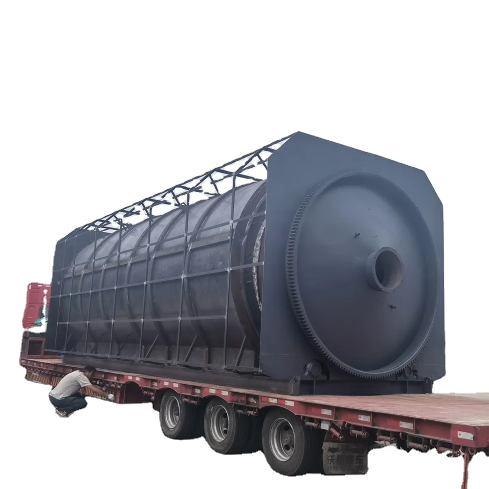 Oil sludge and Heavy fuel oil batch process Automatic feeding equipment pyrolysis