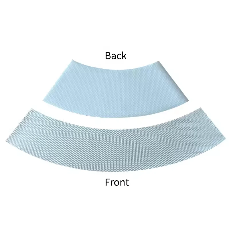 Reflective Adhesive PVC Road Cone Message Sleeve Collars Sticker Reflective Tape For Safety Cones
