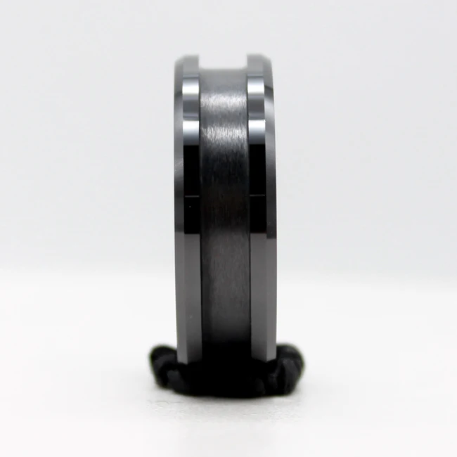 Gostar Wholesale 3mm 4mm 6mm 8mm Black White Ceramic Stainless Steel Titanium Tungsten Ring Core Blank For Inlay Band