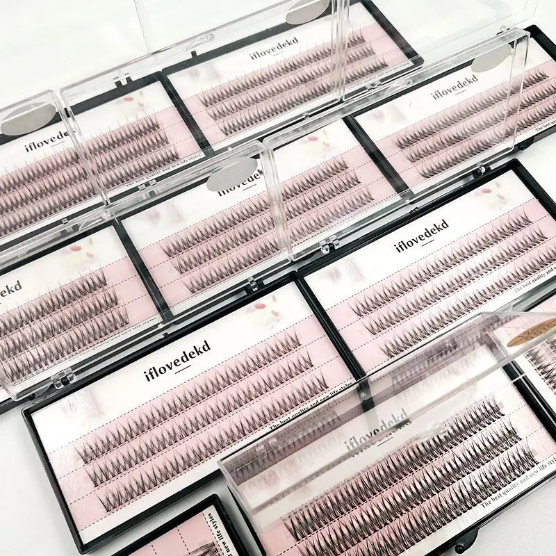 Оптовая торговля флэш-память для девочек короткой ножке в форме готовых поклонников 3-10D 0.1C метка частного назначения России объемные ресницы искусственные макияжа сборные готовые вентиляторы