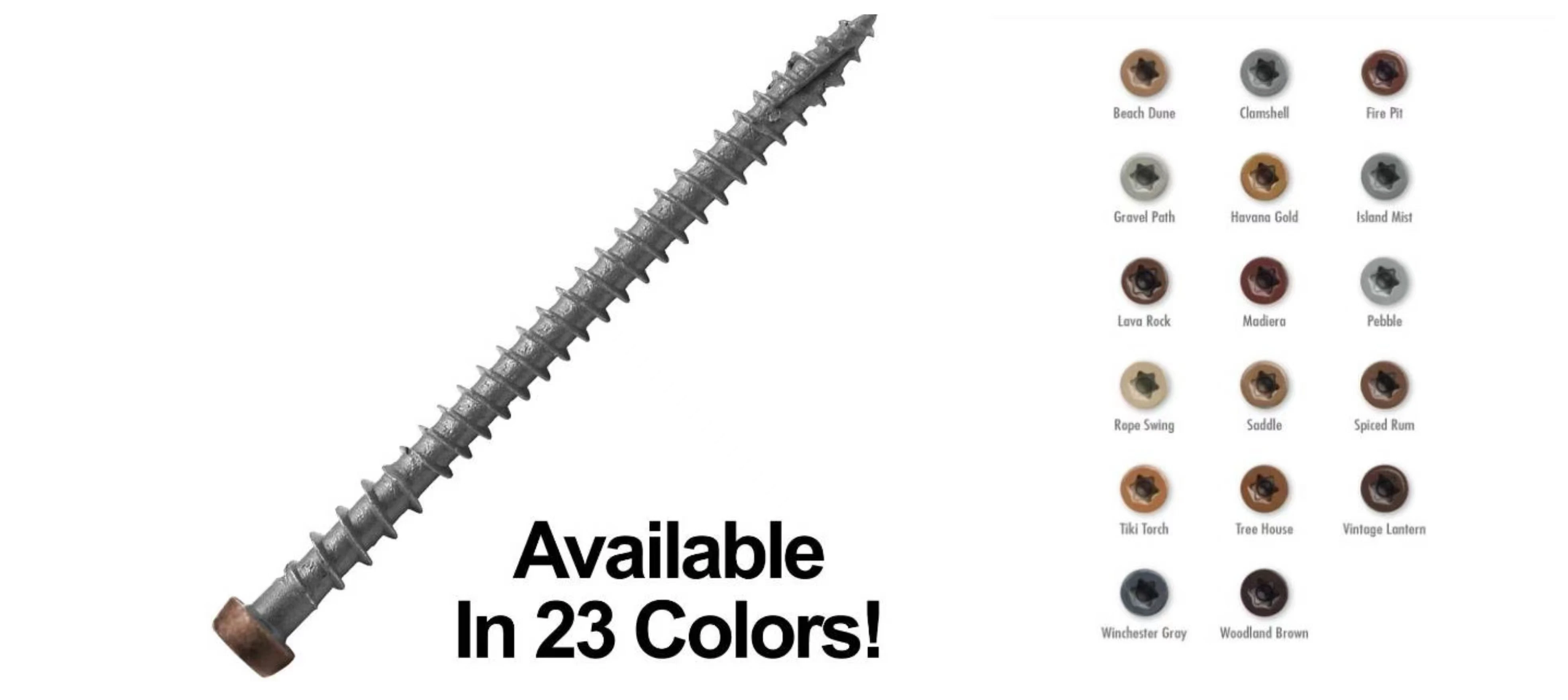 wood screw timber screw deck screw used for furniture and wood torx head different colors