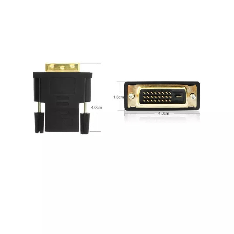  Поддержка 1080p с золотым покрытием DVI на HD MI конвертер адаптер DVI-D Dual Link 24 + 1 контактный разъем для HD15 Женский Для HDTV