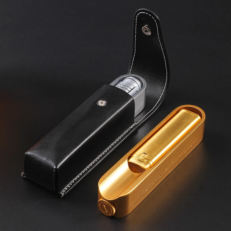 3 in 1 Metal Cigar Ashtray With Punch Tool Ash Slot Single Cigar Holder Lighter Ash Tray Outside Travel Ashtray for Men Gift