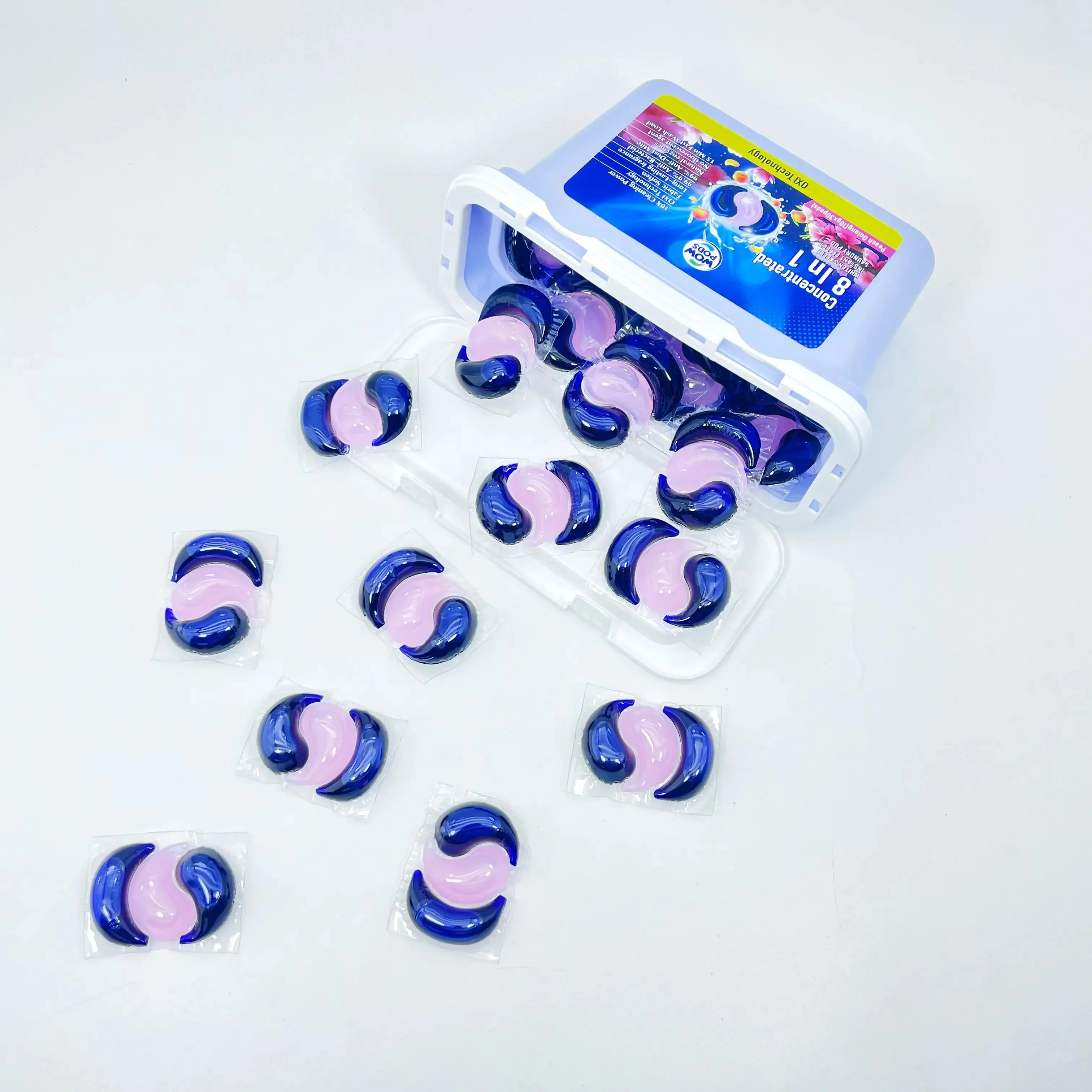 Eco Friendly Liquid Laundry Detergent Washing Capsules Factory Price Super Concentrated Laundry Pod Cleaner Laundry Room Gel