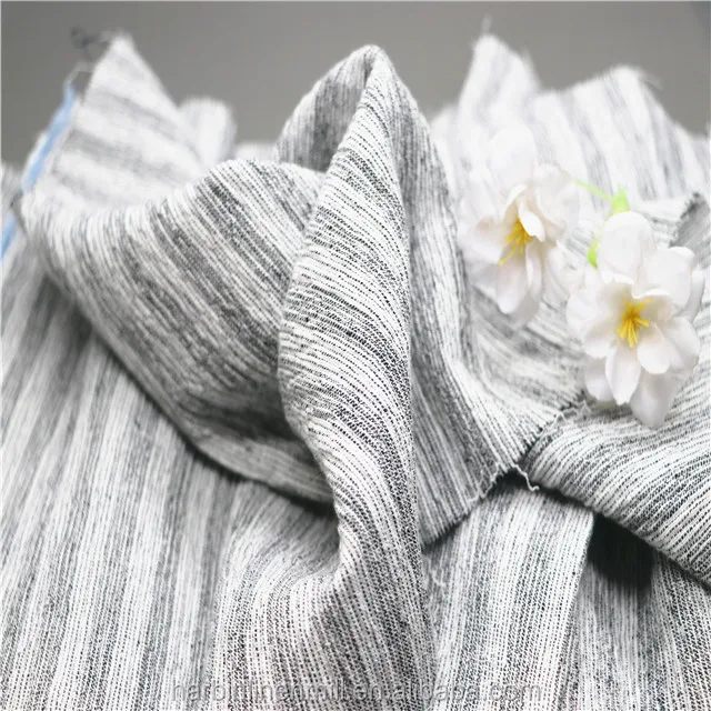 popular fashion crinkle linen cotton for women apparel fabric