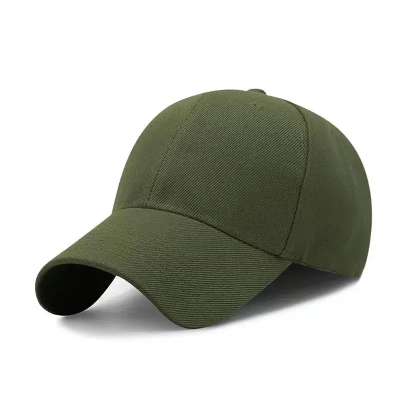 Wholesale Green Wool Peaked Baseball Cap Outdoor Sunshade Acrylic with Dot Pattern Waterproof Advertising Hat for Printing