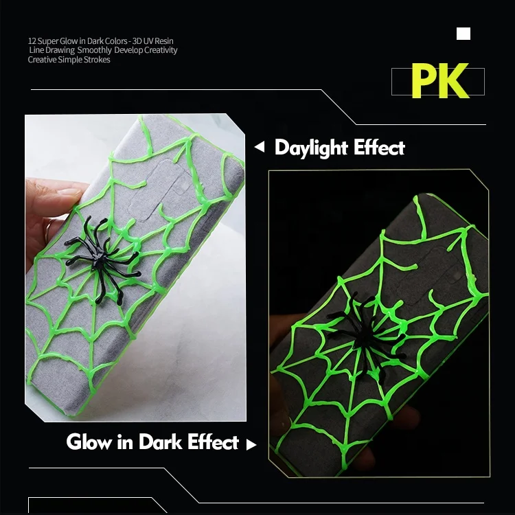 Светящаяся жидкость 3d УФ смола светящийся УФ-клей в темноте для Diy ювелирных изделий