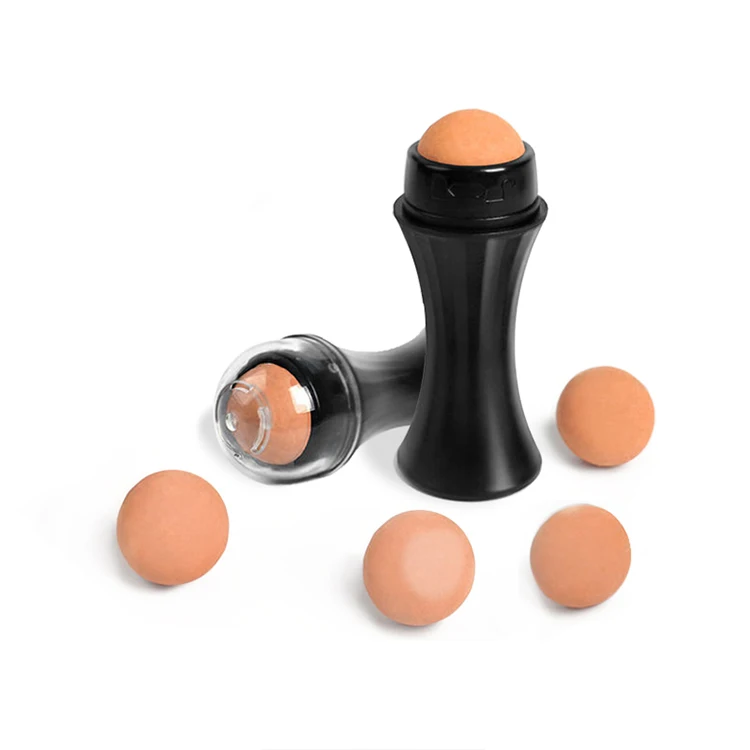 Easy Wash Volcanic Stone Oil Absorbing Face Roller, Oil Control 100% Nature Volcanic Facial Roller With No Battery