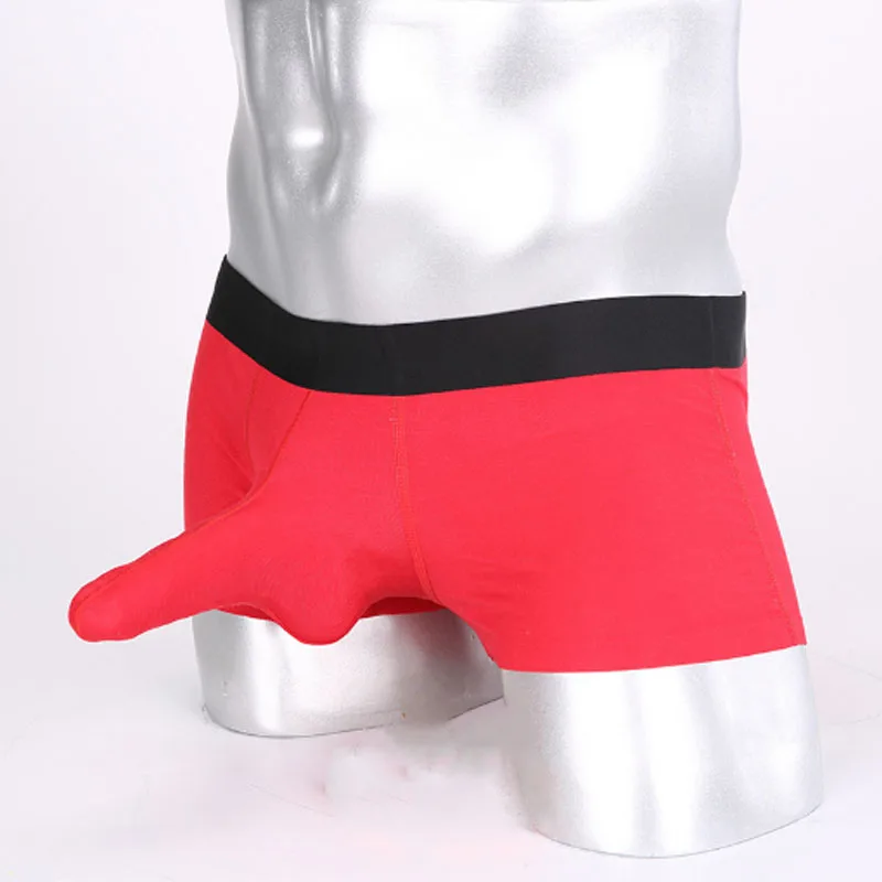 Новинка Мужское нижнее белье на заказ из модала хлопка и спандекса большого размера мужское сексуальное нижнее белье с большим и длинным слоном