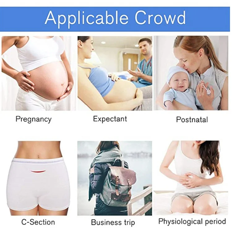 Adult hospital mesh maternity disposal briefs disposable postpartum underwear period panties panty for women