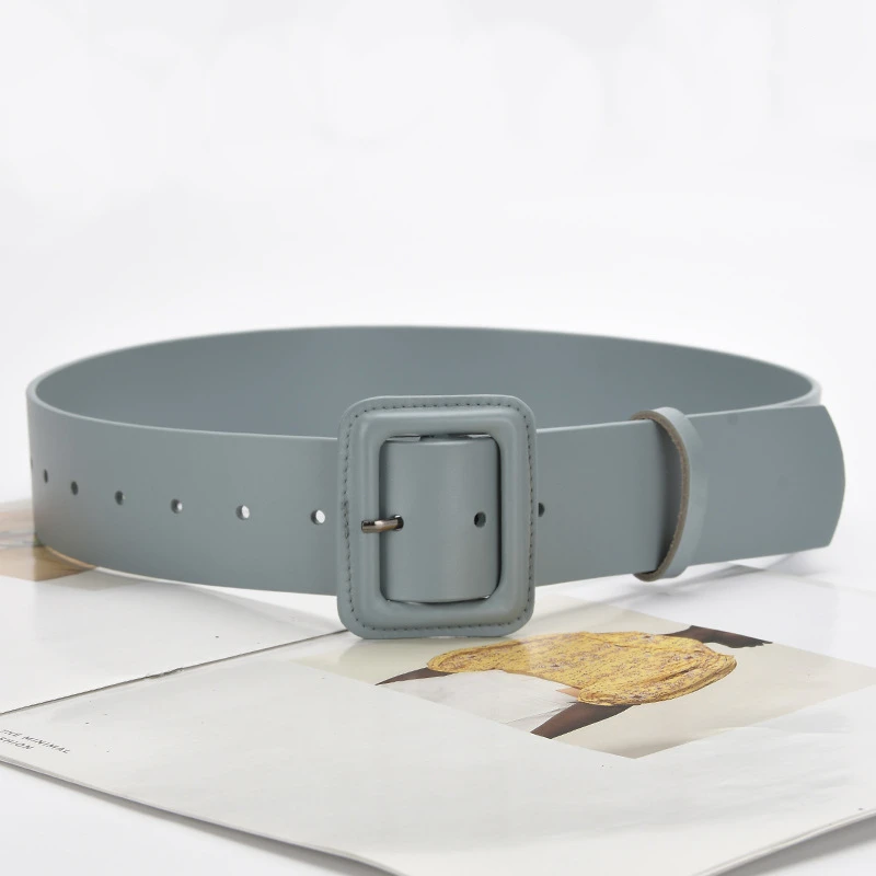 Wide Waist Seal Leather Belt Fashion Peplum Leather Belt Waist Collection Pin Buckle Girdle Belt Women