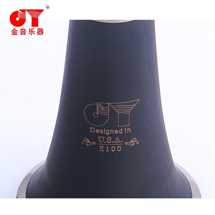 Factory Wholesale Woodwind Musical Instrument Ebony Wooden Body C Clarinet