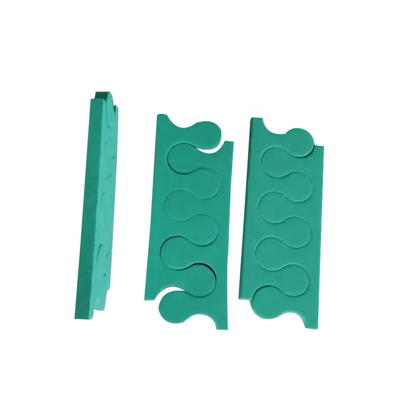 Wholesale Professional Nail Polish Divider Double-Sided Rectangle Emery EVA Foam Art Toe Separator Finger Stretcher Beauty Type