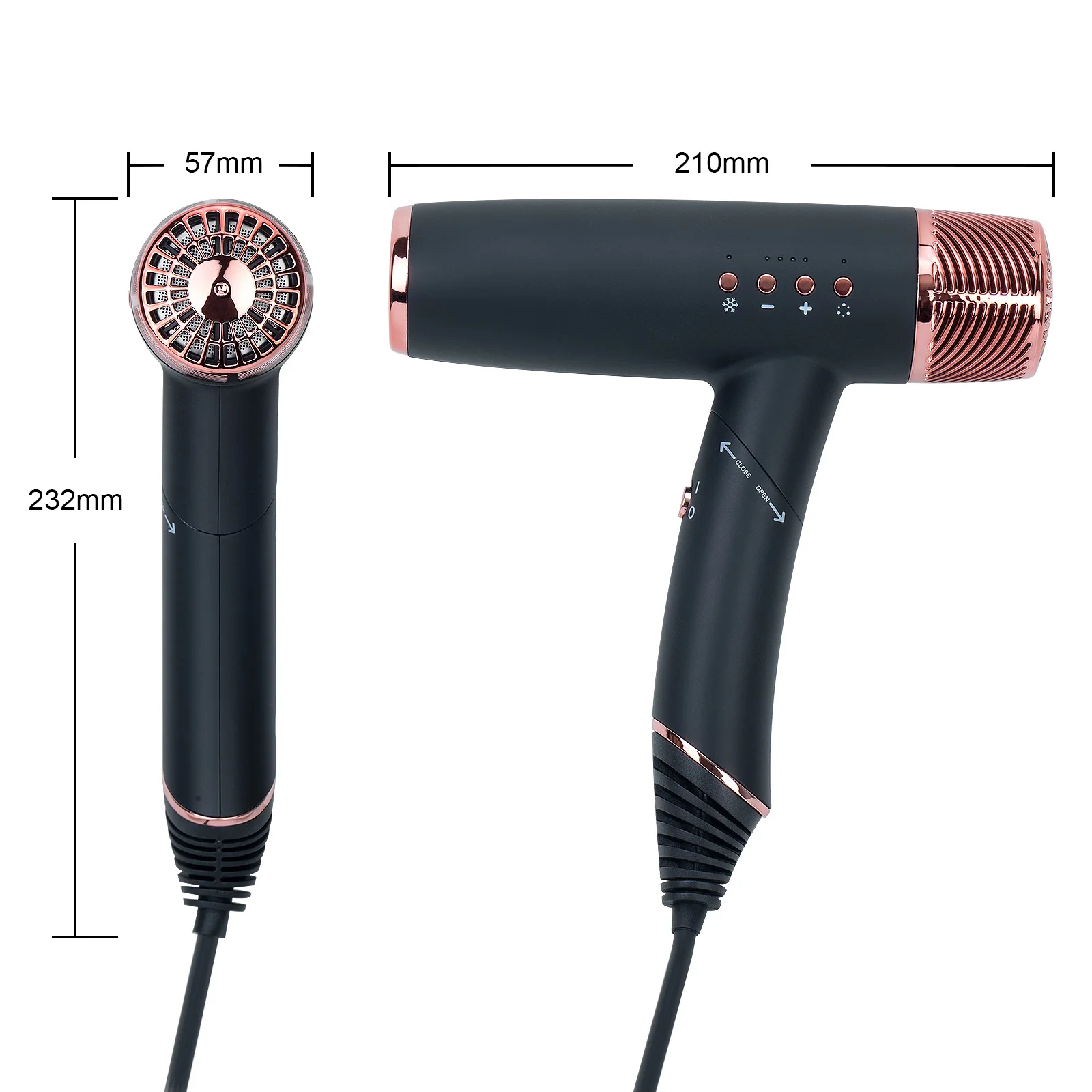 1600W high speed supersonic brushless hair dryer,  foldable design dryer, with gentle heat for kids