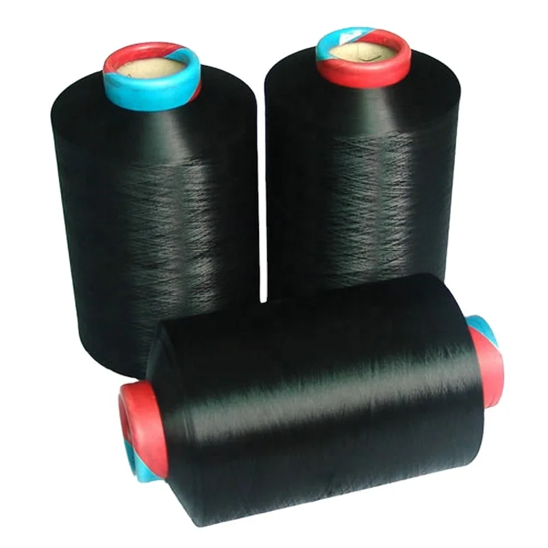 PDTY 50D-600D Dope Dyed Black Color Yarn Polyester