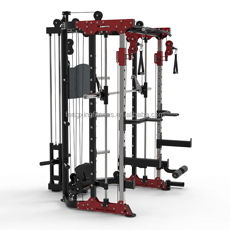 gym equipment Smith machine squat rack gym multi functional trainer combination 3 in 1 fitness DY-6000A