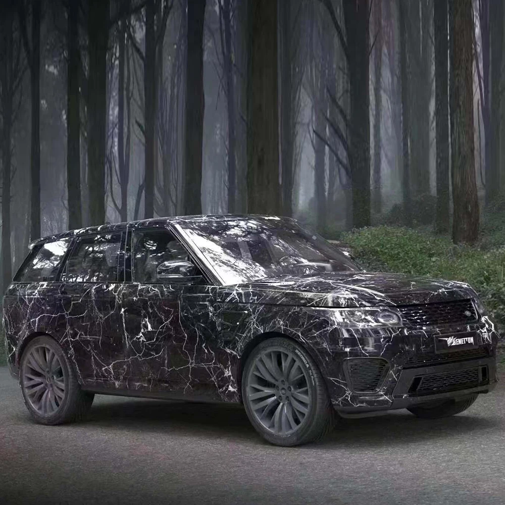 TSAUTOP 1 52*30 м без пузырьков воздуха ROHS под заказ мраморная автомобильная пленка виниловая