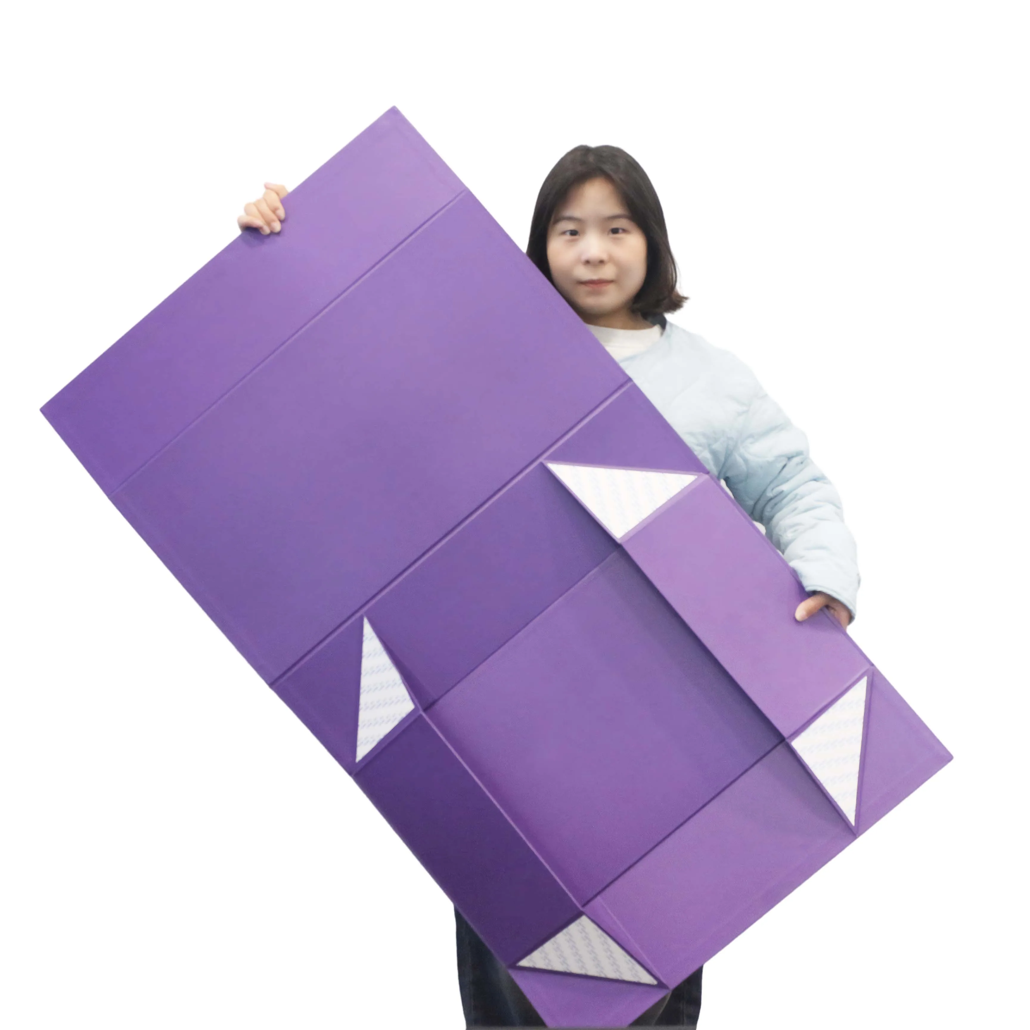 Flap Lid Packaging Shipping Big Large Cardboard Custom Folding Boxes Magnetic Closure Gift Box