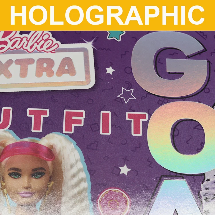 Luxury Holographic cover Girls princess Top model dress up sticker notebook