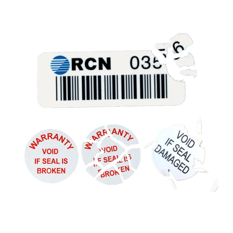 
Die Cut Eggshell Label Sticker Security VOID Sticker Warranty Round Sticker Seal 