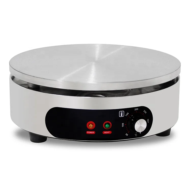 New Arrival Single Round Head 40CM Table Top Commercial Electric Crepe Machine for France