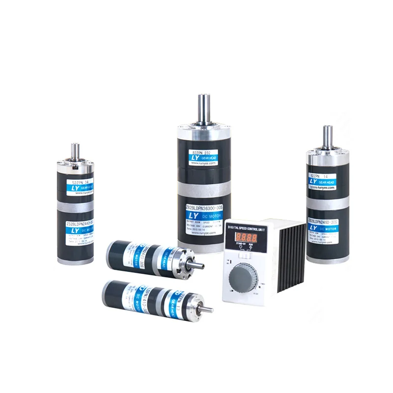 High Efficiency Ed 10W 20W 40W 60W 90W 150W 200W 24V Dc Gear Motor With Planetary Gearbox