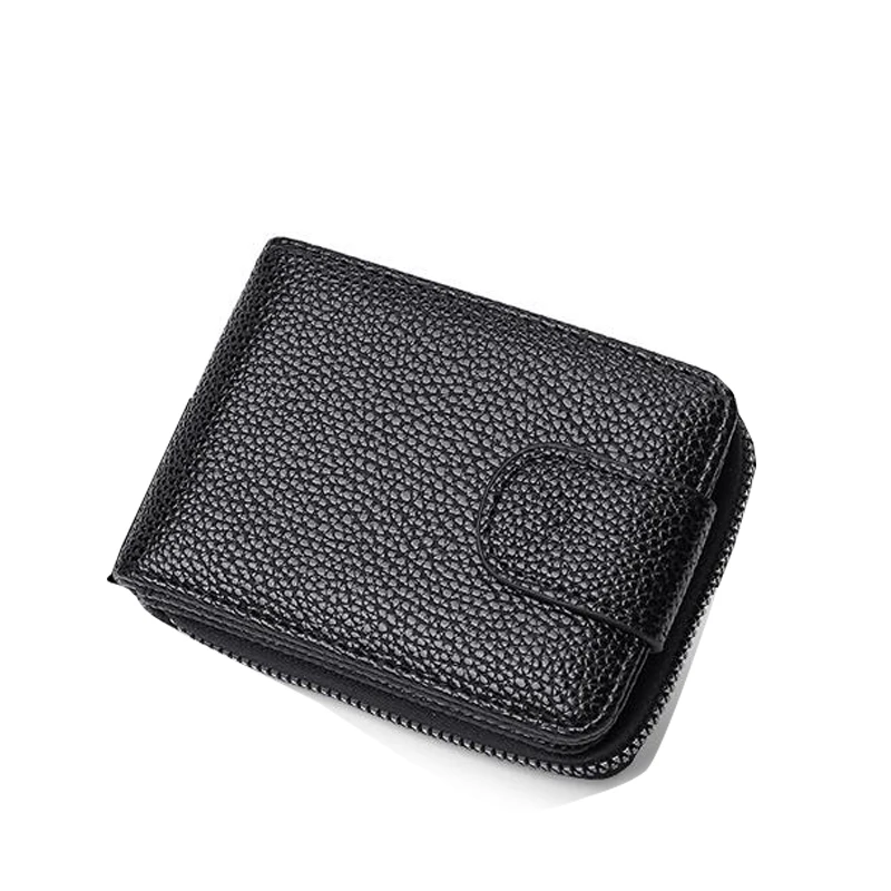 
 Мужской кожаный кошелек, кредитница для удостоверения личности, бумажник для водительских прав, сумка для хранения, портмоне на молнии  