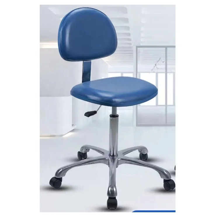 Clean Room Laboratory Pu Adjustable Rotating Laboratory Anti-static  Electric  Chair Lab Chair Pu Leather