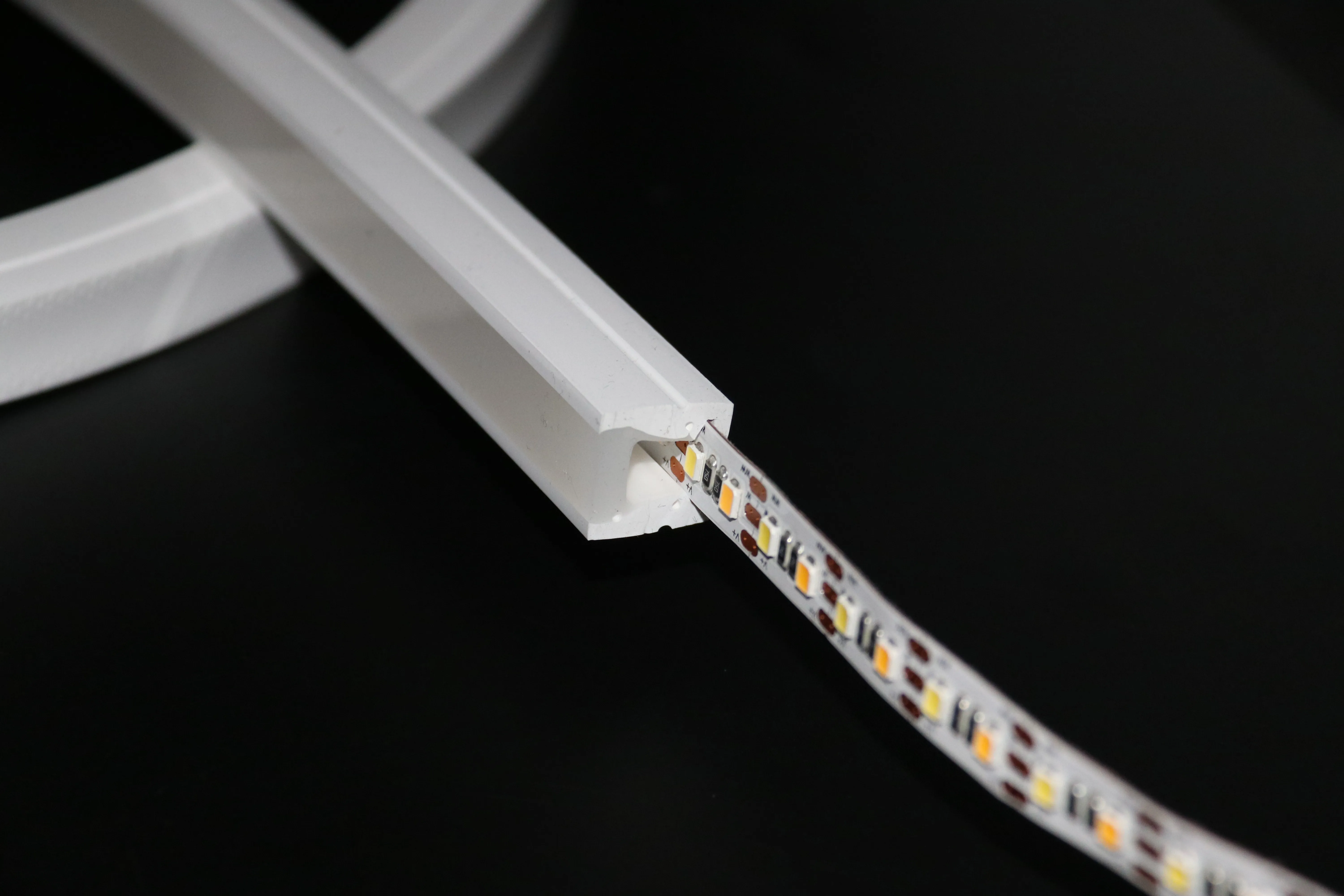 16*16mm milky  Flexible bendable silicon neon tube light