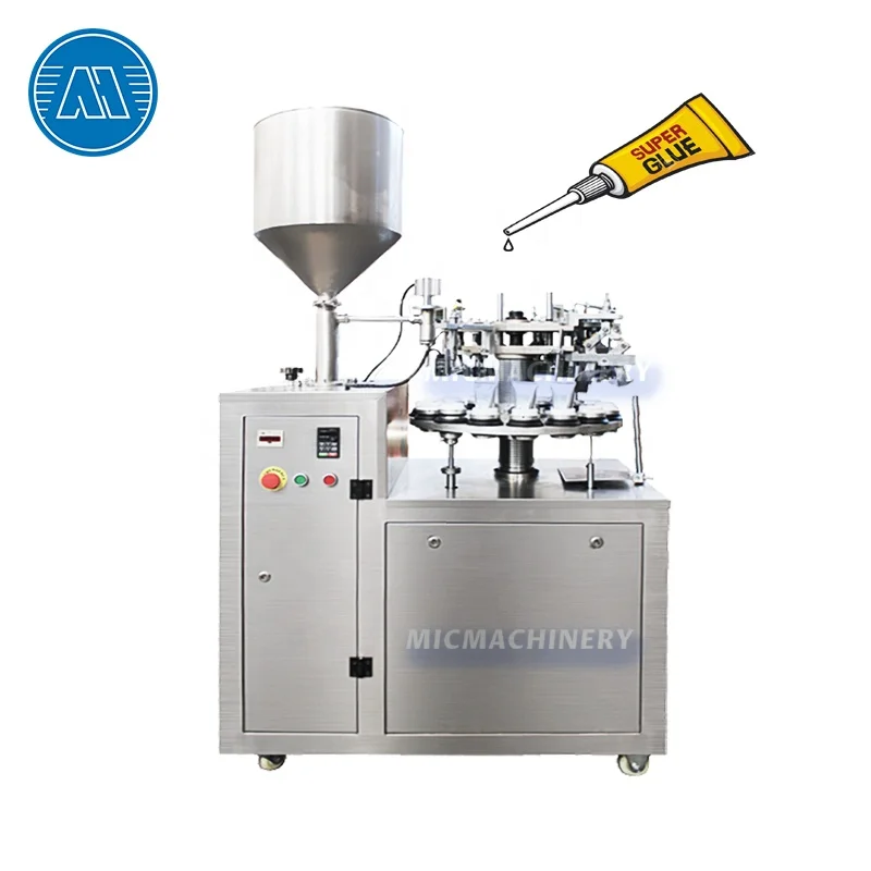502 Instant PVC Cyanoacrylate Adhesive Epoxy AB Super Glue Aluminum Tube Filling Sealing Machine