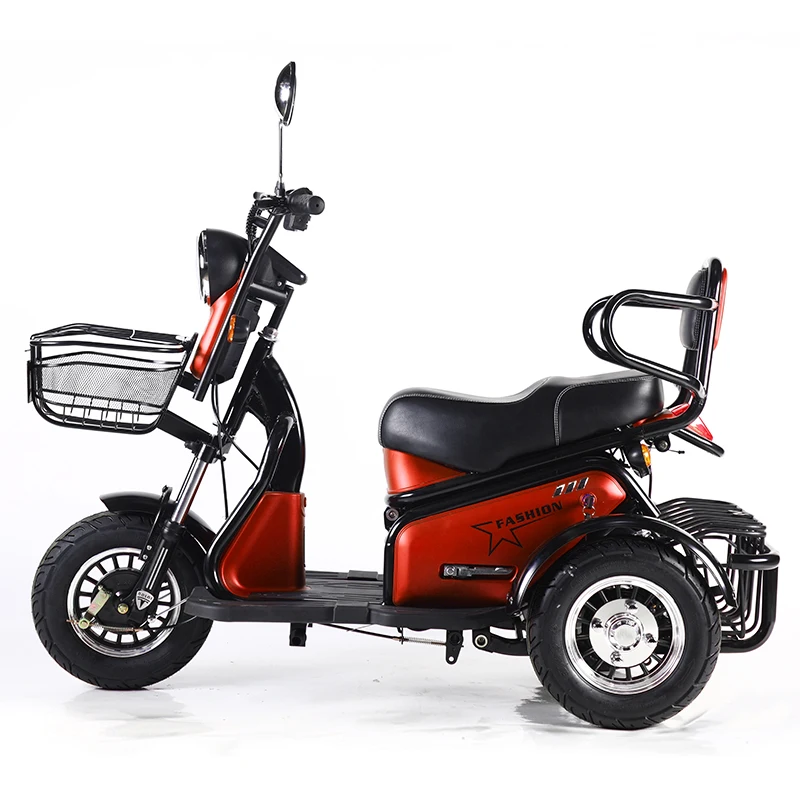 China electric tricycle for 2 person 3 wheels 1000w 60V electric scooter Retro Italy style e motorcycle