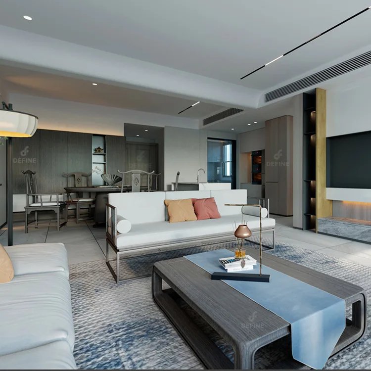 Full House Furniture Set For Villa Project Home Wholesale Modern Luxury Living Room Furniture Sets