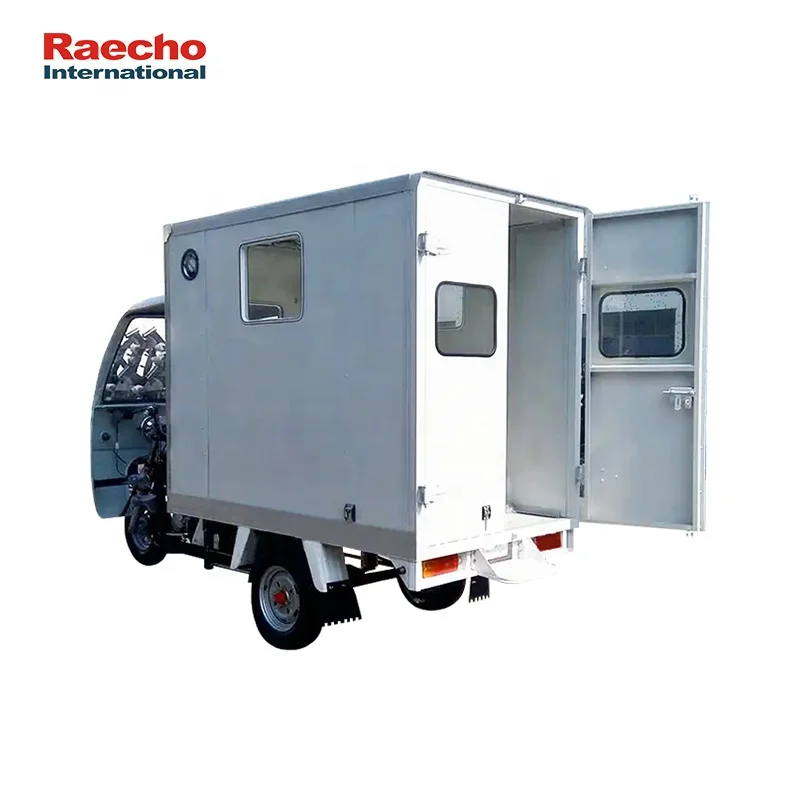 New Design Ambulance Tricycle with Large Load Capacity Hot Selling Medical Ambulance Car with LED Emergency Light