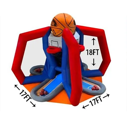 Commercial Giant shooting game Challenge Goal Buzzer Beater inflatable basketball game for party