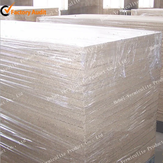 High quality max 1200 temperature vermiculite fire fireproof refractory insulation Vermiculite board