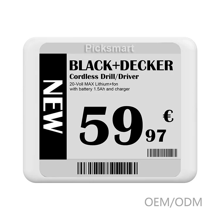 New Sample BLE 5.0 Technology 4.2 Inch Smart Retail Tags E ink Display ESL For Supermarket Electronic Shelf Label