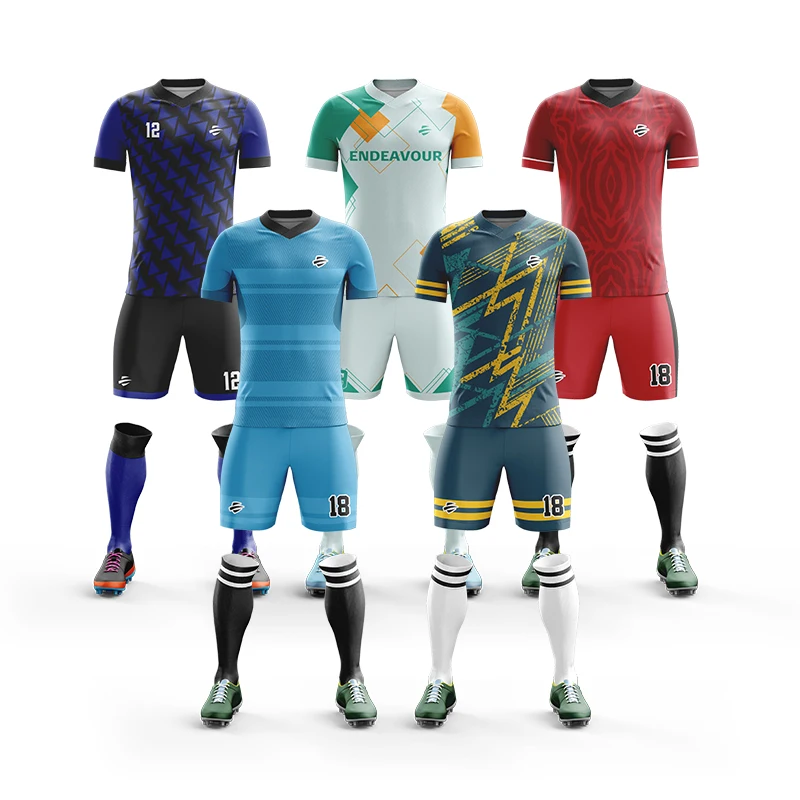 Free Design Soccer Wear Custom Sublimation Soccer Uniform Set Football